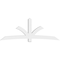 Ekena Millwork Davenport Architectural Grade PVC Gable Bracket, 108"W x 40 1/2"H x 6"D x 6"F, 9/12 Pitch GBP108X41X0606DAV00 - alternate 2